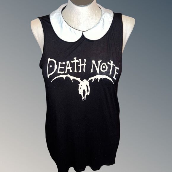 Plus Size Death Note Ryuk Peter Pan Collar Sleeveless Shirt Size XXL - Picture 1 of 8